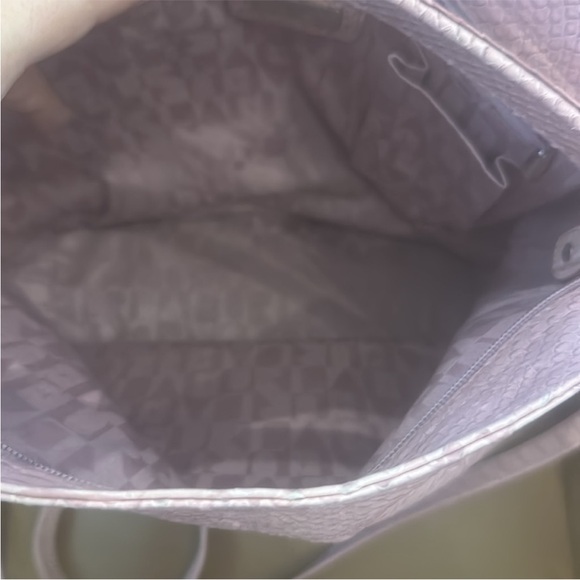 Furla Textured Pink Leather Shoulder Bag - Picture 5 of 6